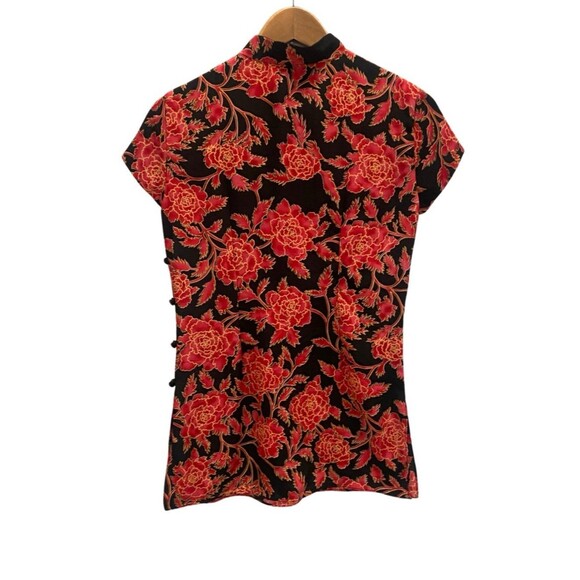 Vintage Victoria’s Secret Collection 2pc Set Sheer Pants Red Floral Size Small - Picture 4 of 12